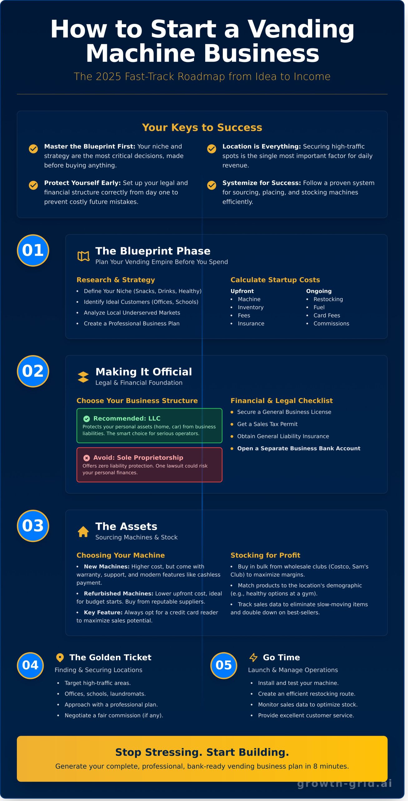 How to Start a Vending Machine Business: Your 7-Step Guide for 2026 - Infographic