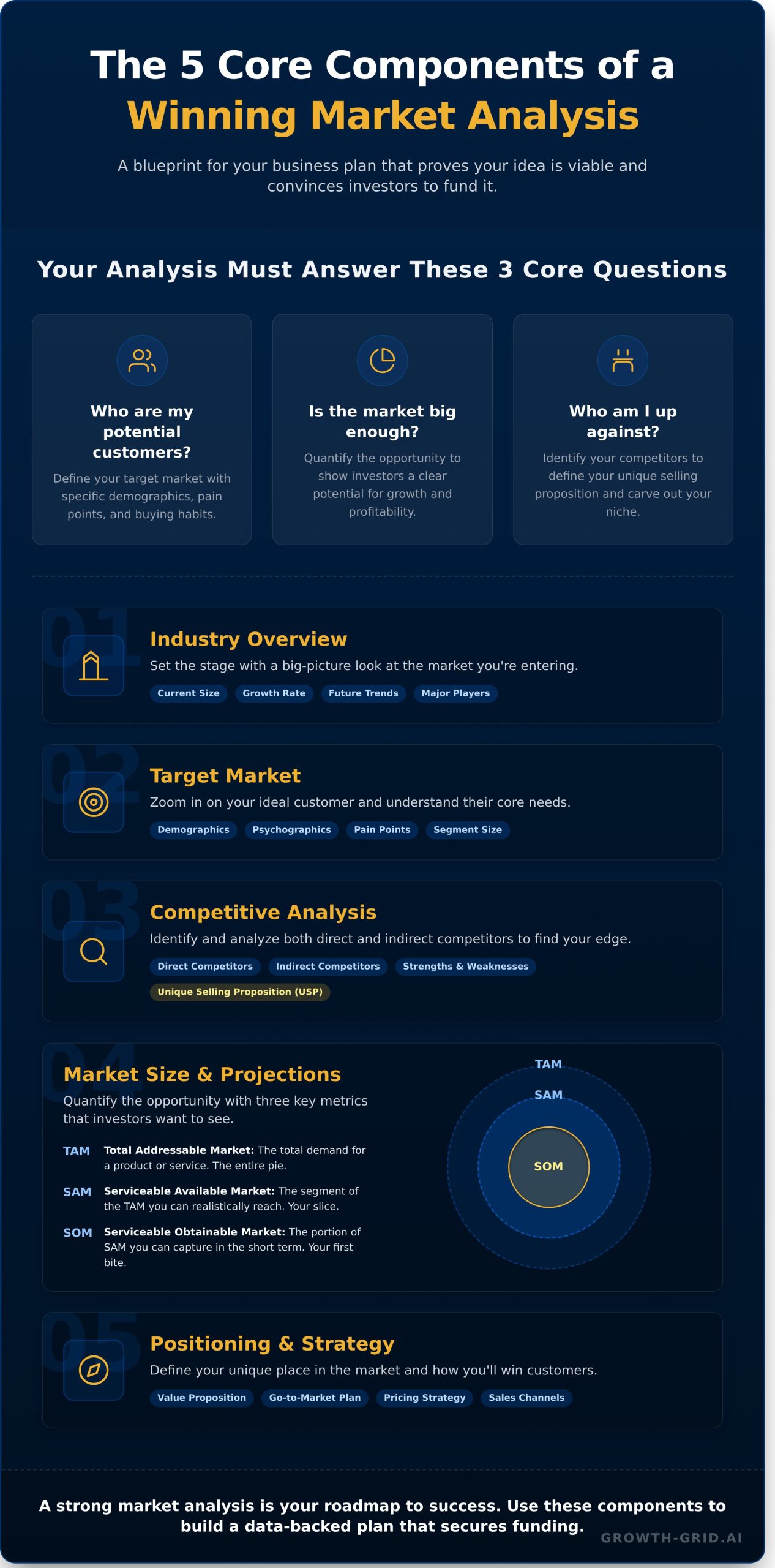 Market Analysis for Business Plan: A Complete Example - Infographic