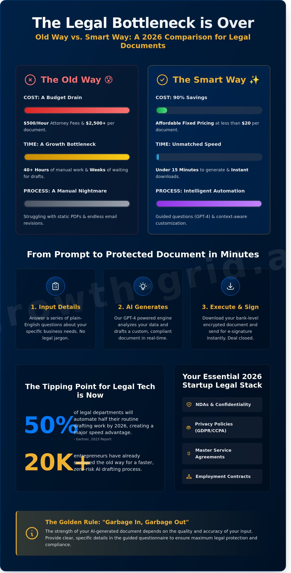 AI Legal Document Generator: The Smart Way to Draft Contracts in 2026 - Infographic
