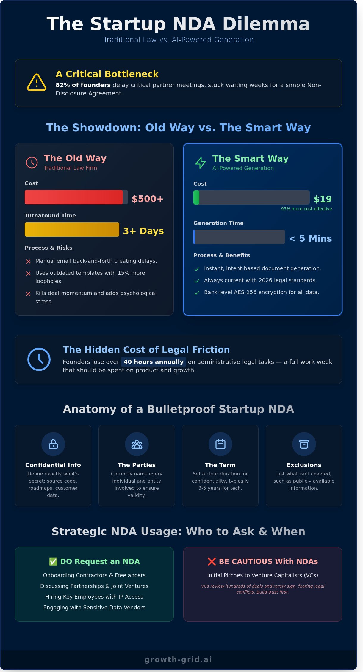 How to Generate an NDA for Your Startup ✨: The Smart Way in 2026 - Infographic